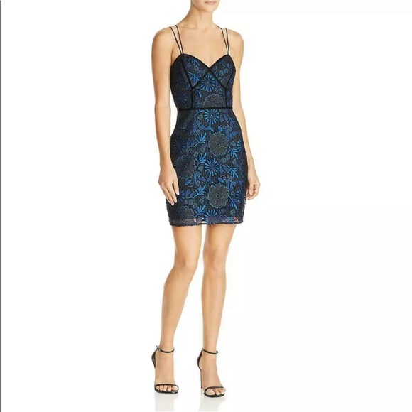 Guess Womens Black Metallic Sleeveless Cocktail Party Dress 4 $128 - Picture 1 of 2